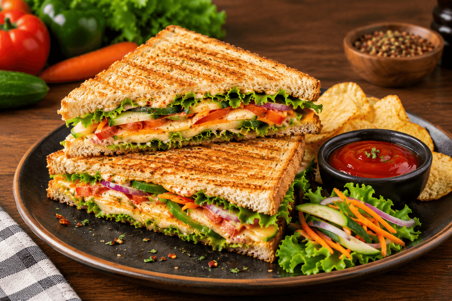 Veg Cheese Toast Sandwich in Inaruwa