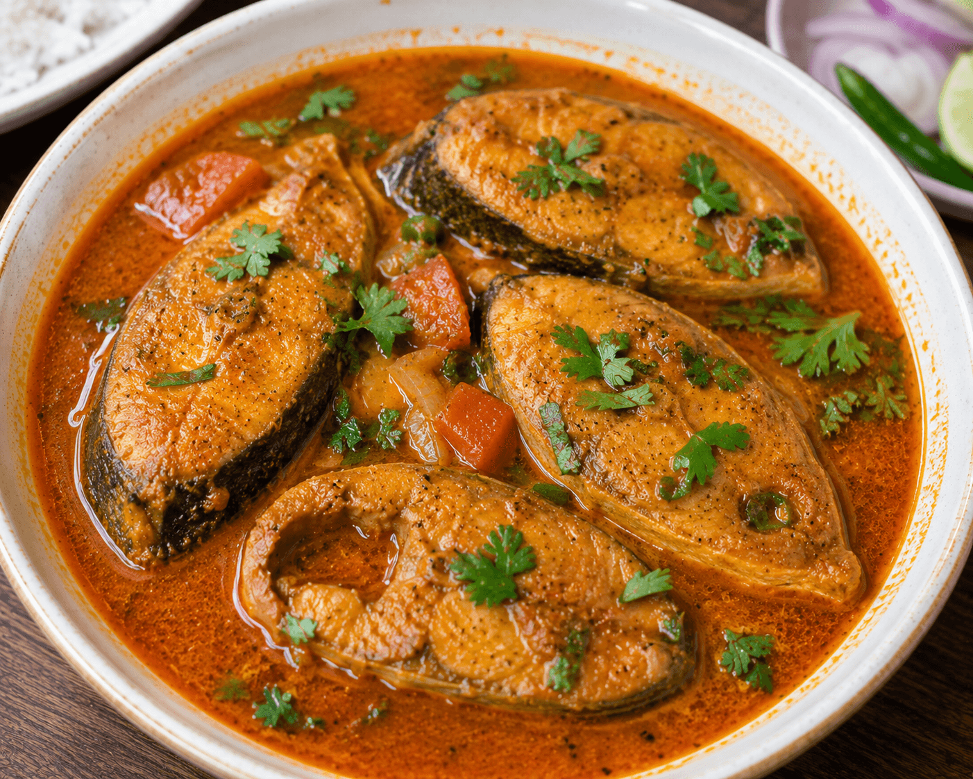 Fish gravy at Inaruwa Tass House
